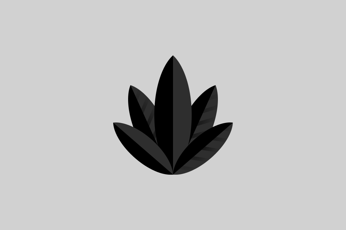 Jungle Logo 2.0 Dark Monochromatic Symbol